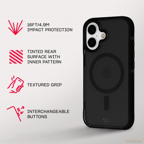 Tech21 - Evo Armour - Cover - iPhone 16 - MagSafe - Black
