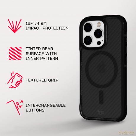 Tech21 - Evo Armour - Cover - iPhone 16 Pro - MagSafe - Black