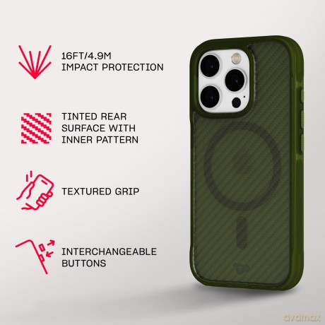Tech21 - Evo Armour - Cover - iPhone 16 Pro - MagSafe - Green