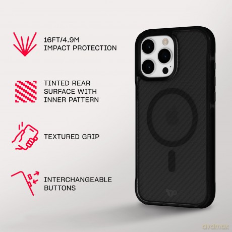 Tech21 - Evo Armour - Cover - iPhone 16 Pro Max - MagSafe - Black