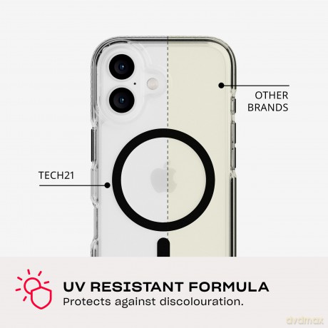 Tech21 - Evo Crystal - Cover - iPhone 16 - MagSafe - Black