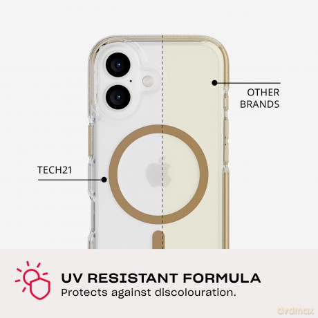 Tech21 - Evo Crystal - Cover - iPhone 16 - MagSafe - Gold