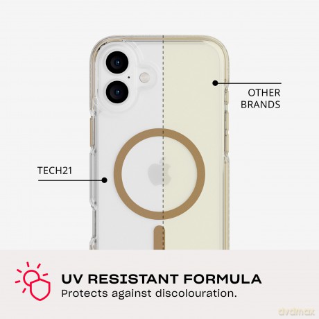 Tech21 - Evo Crystal - Cover - iPhone 16 Plus - MagSafe - Gold