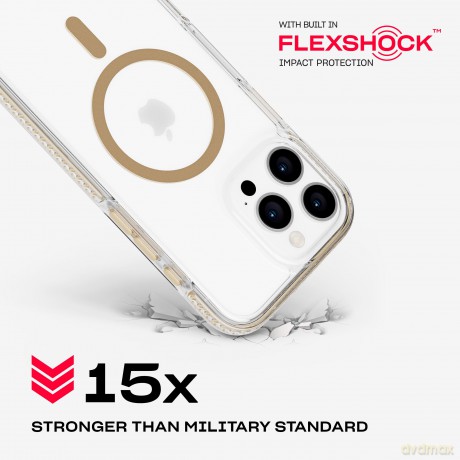 Tech21 - Evo Crystal - Cover - iPhone 16 Pro Max - Crystal MagSafe - Gold