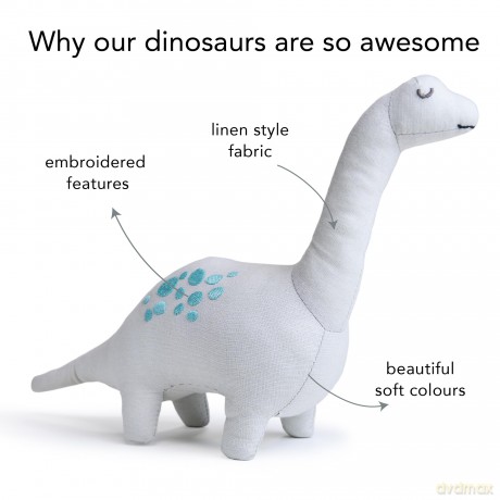 ThreadBear - Soft Toy Dinosaur - Bronty the Brontosaurus 26 cm - (TB4103)