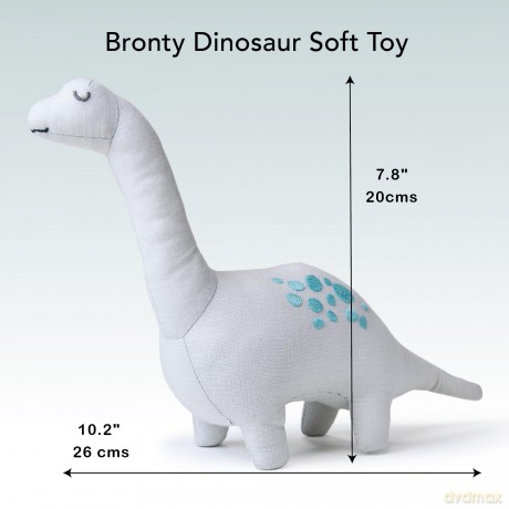ThreadBear - Soft Toy Dinosaur - Bronty the Brontosaurus 26 cm - (TB4103)