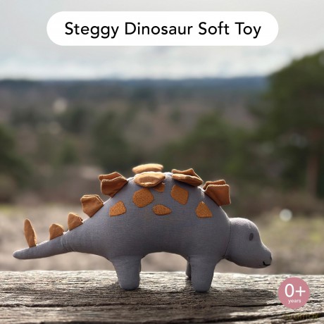 ThreadBear - Soft Toy Dinosaur - Steggy the Stegosaurus 25 cm - (TB4102)