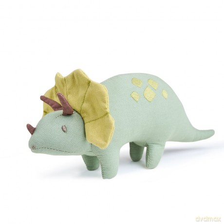 ThreadBear - Soft Toy Dinosaur - Trike the Triceratops 24 cm - (TB4104)