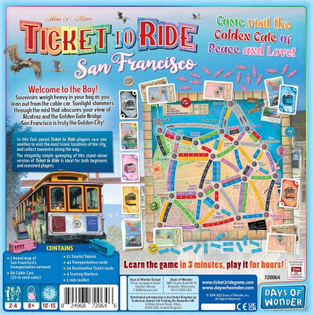 Ticket To Ride - San Francisco (ENG) (DOW720164) [GRA PLANSZOWA]
