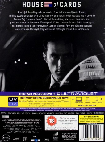 House Of Cards Season 2 [4DVD]