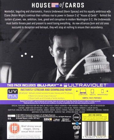 House Of Cards Season 2 [4Blu-ray]