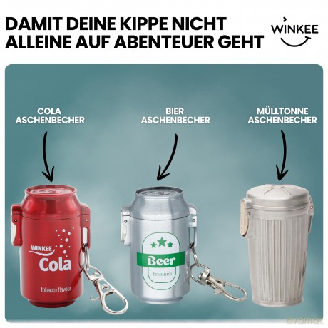 Winkee - Ashtray - Portable Ashtray Beer