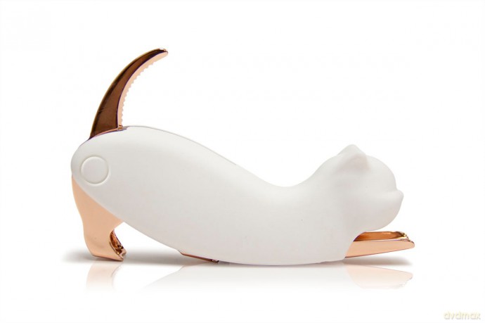 Winkee - Corkscrew Cat - White