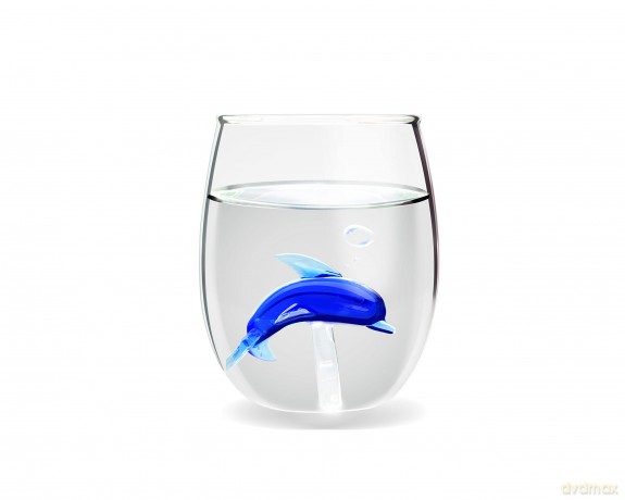 Winkee - Drinking Glasses - Handmade Dolphin