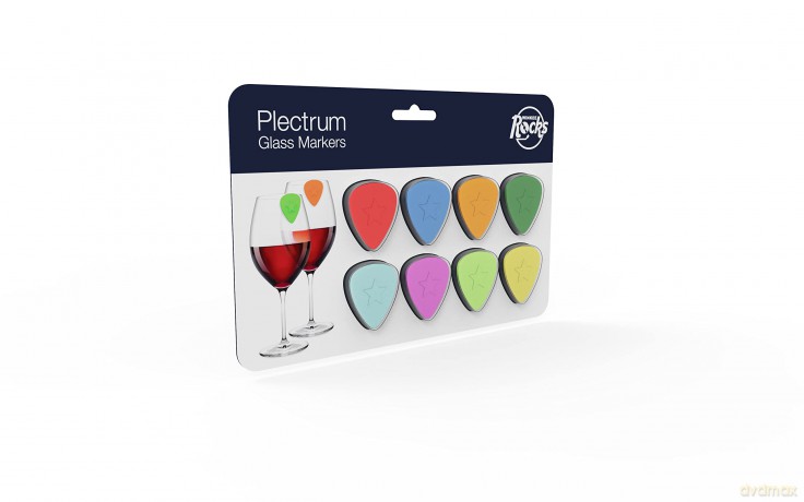 Winkee - Drinks Markers - Plectrum Glass Markers - Set of 8