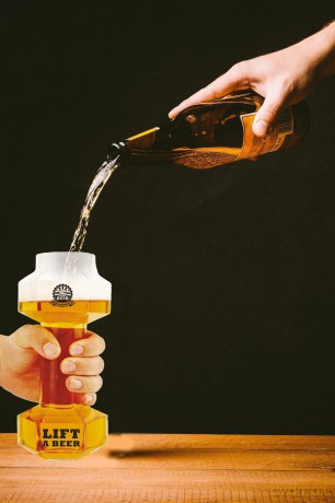 Winkee - Dumbbell Beer Glass - Glass