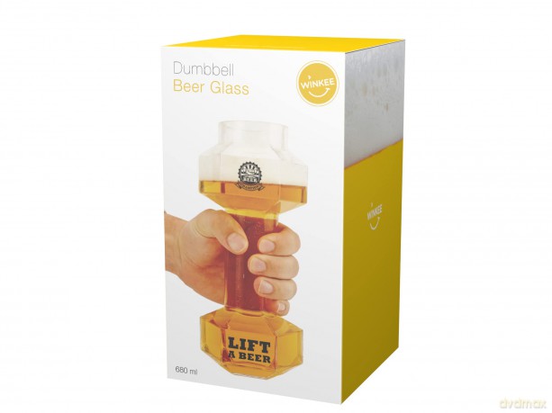 Winkee - Dumbbell Beer Glass - Glass