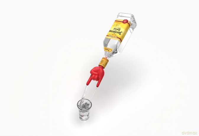 Winkee - Rock Hand Bottle Pourer