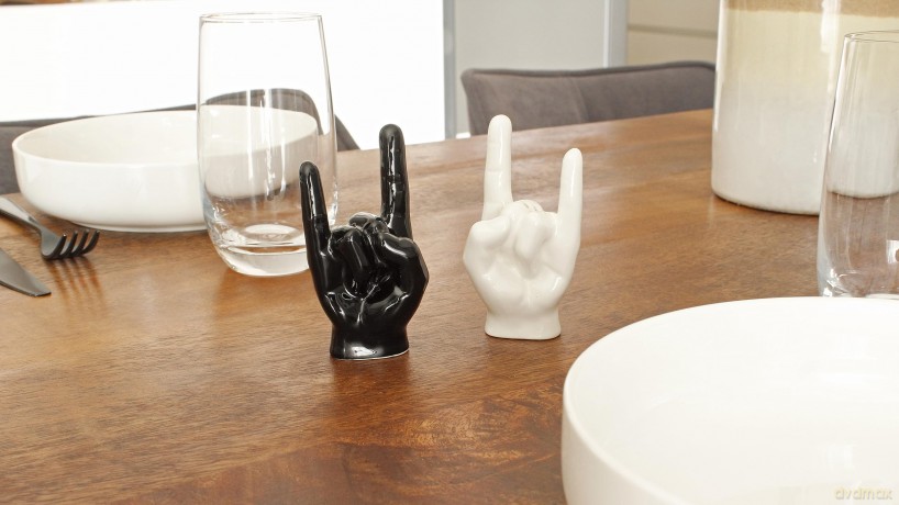 Winkee - Rock Hand Salt and Pepper Shaker - Salt and Pepper dispenser