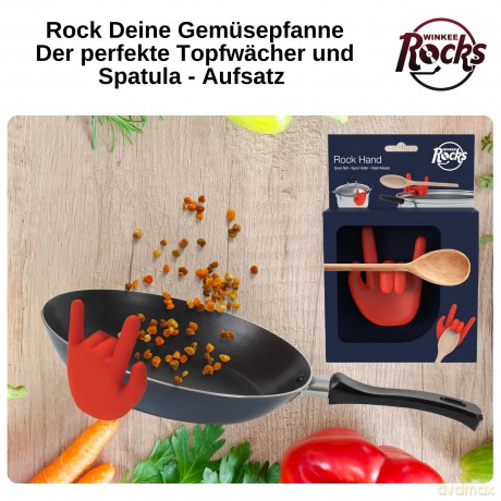 Winkee - Rock Hand Spoon Rest and Pot Lid Holder