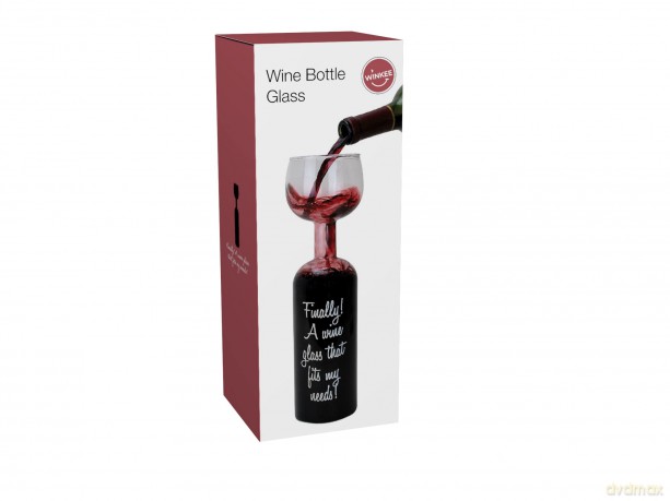 Winkee - Wine bottle glass - 0.75-liter
