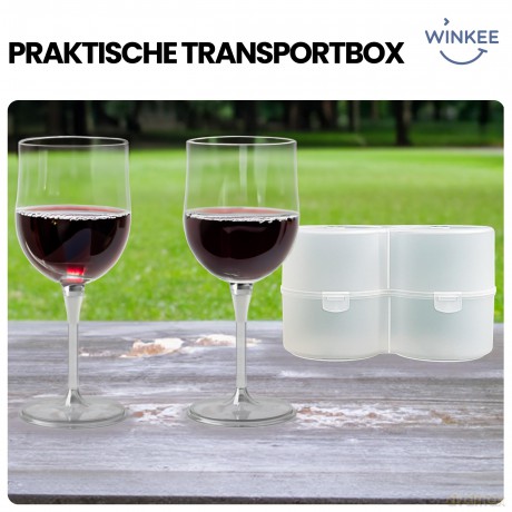 Winkee - Wine Glass - Outdoor - Set of 2