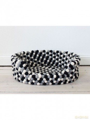 Wooldot - Dogbed Black White M 60 x 40 x 20cm - (571400400085)
