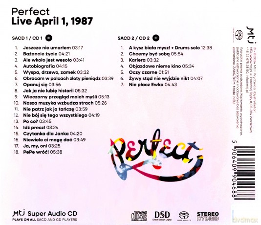 Perfect: Live, April 1.1987 [2xSACD]