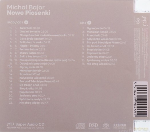Michał Bajor: Nowe piosenki - reedycja płyty z 1989 [2xSACD]