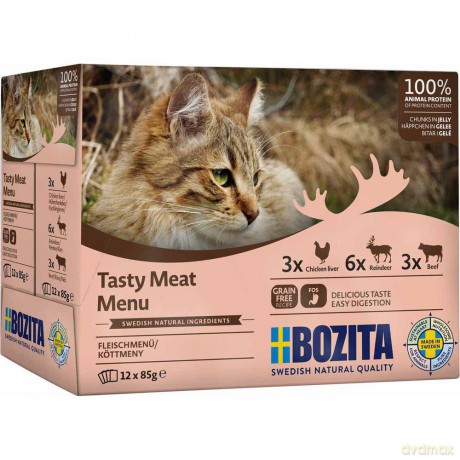 Bozita - Feline Meat In Jelly 12x85gr Multibox 1,02 kg (797.0445)