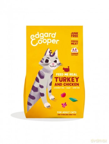 Edgard Cooper - Cat Adult Dryfood Turkey/Chicken - 325g