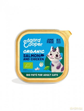 Edgard Cooper - Cat Adult Vetfood Pate Organic Salmon/Chicken - 85g