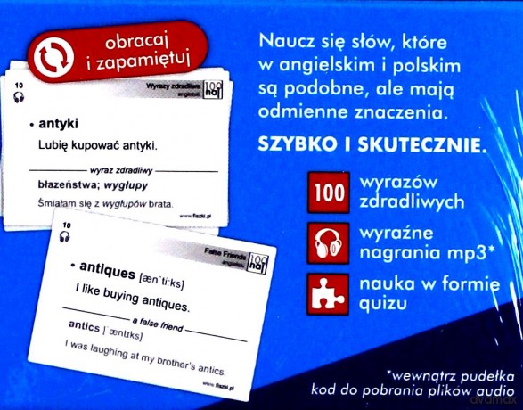 Angielski.Fiszki - Wyrazy zdradliwe [KSIĄŻKA]