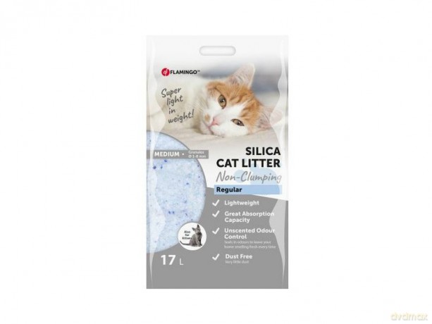 Flamingo - Silica catlitter 17l 7,5 kg