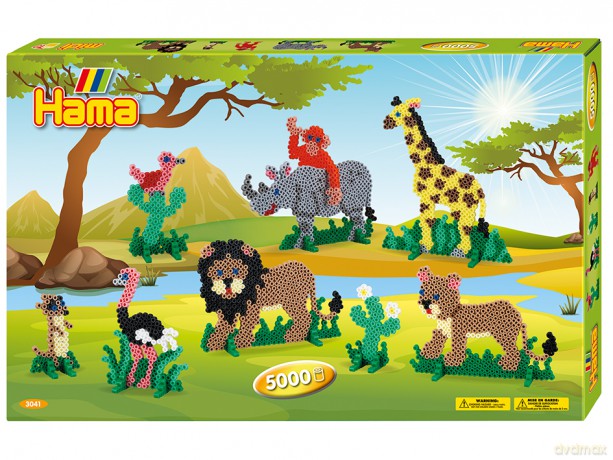 HAMA - Midi Beads - Giant Gift Box - Safari (3041)
