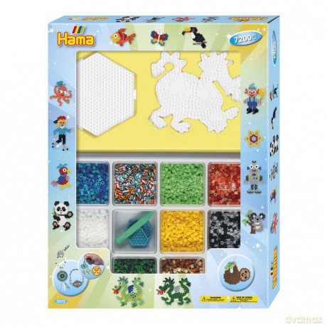HAMA - Midi Beads Giftset 7200 beads - Blue (383072)