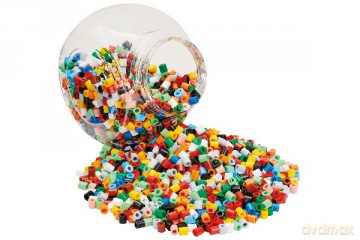 HAMA Maxi Beads - 2,000pcs. stackable blue bucket (8589)