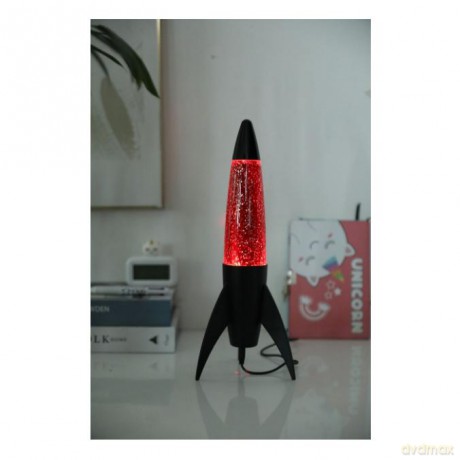 iTotal - Rocket Glitter Lamp - Red