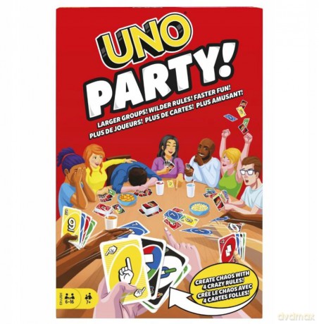 Mattel Games - UNO Party (HMY49) [KARTY]