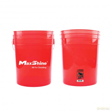 Maxshine Detailing Bucket Transparent 20L - Red