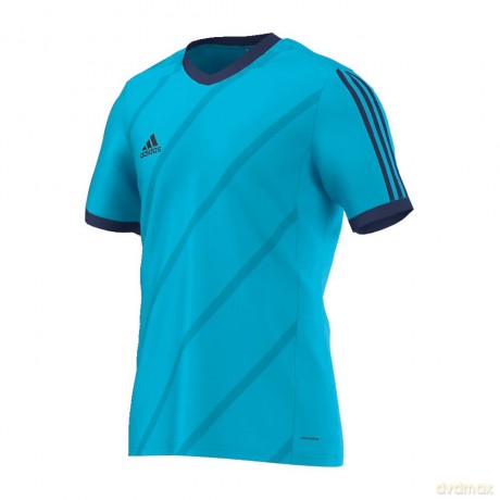 Adidas Tabela 14 Youth Jersey (Small) (Cyan/Dark Blue)