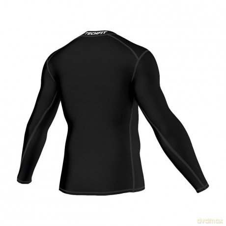 Adidas TechFit Base Layer Long Sleeve T-Shirt (Medium) (Black)