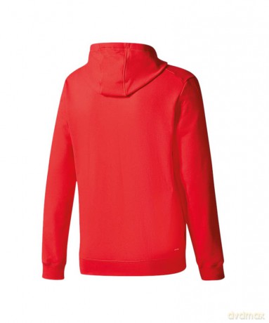 Adidas Tiro 17 Hoodie (Medium) (Scarlet/White)