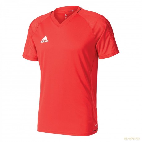 Adidas Tiro 17 Training Jersey (Medium) (Scarlet/White)