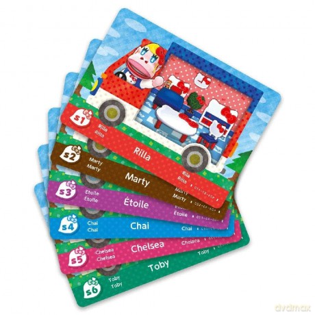 Animal Crossing: New Leaf - Welcome Amiibo - Pack of 6 Cards [GRA SWITCH]