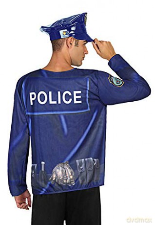 Atosa Fancy Dress - Policeman 3D T-Shirt
