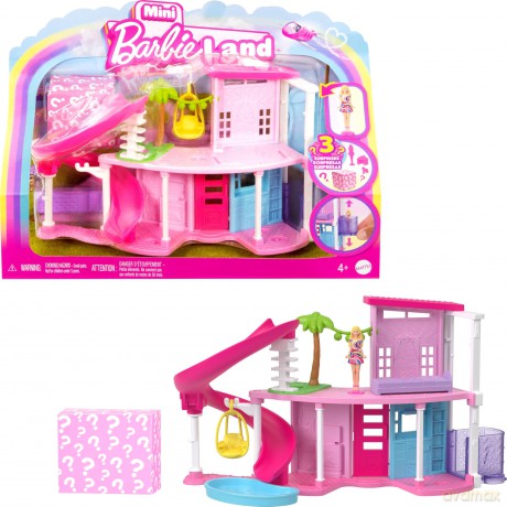 Barbie - Mini Barbieland Dream House (Curved Pink Slide)
