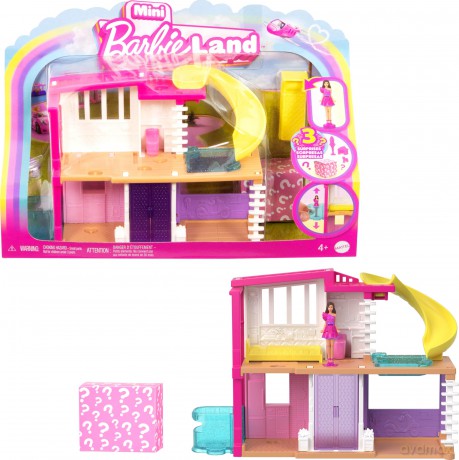 Barbie - Mini Barbieland Dream House (Curved Yellow Slide)