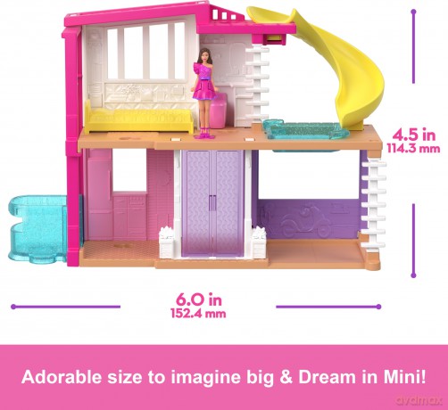 Barbie - Mini Barbieland Dream House (Curved Yellow Slide)