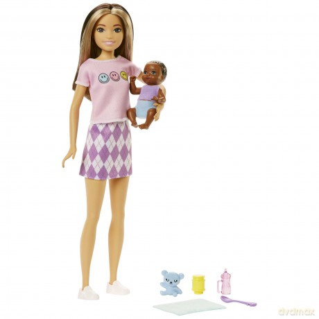 Barbie - Skipper Babysitter Two-tone Hair Doll with Baby Doll
